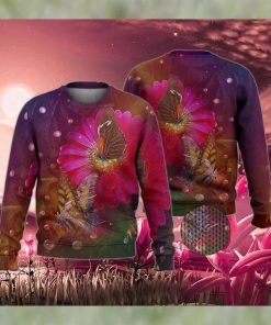 Butterfly Lily Ugly Christmas Sweater