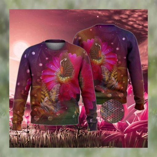 Butterfly Lily Ugly Christmas Sweater