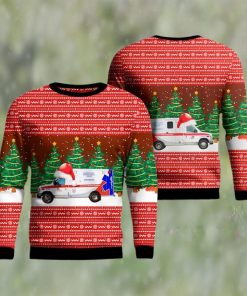 California AMR San Mateo County EMS Ugly Christmas Sweater