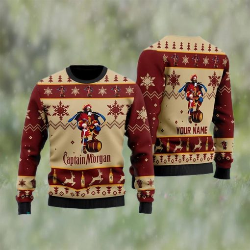 Captain Morgan Personalized Christmas Ugly Sweater