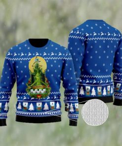 Caribou Coffee Grinch Snow Ugly Christmas Sweater