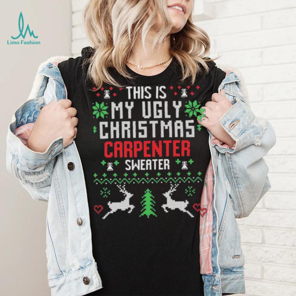 Carpenter Ugly Christmas Sweater Pattern Design Shirt Carpenter Ugly Christmas Sweater Pattern Design Shirt