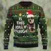 Bulldog Sleigh Ugly Christmas Sweater