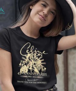 Celine Dion 43rd Anniversary 1980 – 2023 Thank You For The Memories Shirt