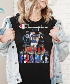 Champion Griezmann Mbappe And Giroud France Signatures Shirt