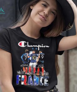 Champion Griezmann Mbappe And Giroud France Signatures Shirt