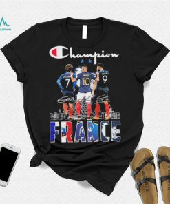 Champion Griezmann Mbappe And Giroud France Signatures Shirt