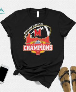 Champion Maryland Terrapins Logo Pinstripe Bowl City 2022 Shirt