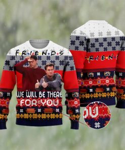 Chandler Bing Joey Tribbiani Friends Knit Ugly Christmas Sweater