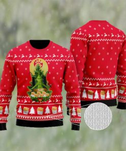 Chick Fil A Grinch Snow Ugly Christmas Sweater