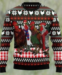 Chicken Under Snow Xmas 3D Sweater