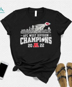 Chiefs Team Skyline AFC West Division Champions 2022 Shirt