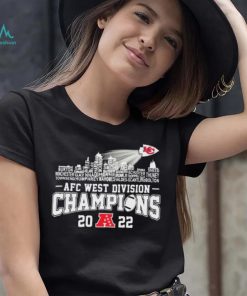 Chiefs Team Skyline AFC West Division Champions 2022 Shirt