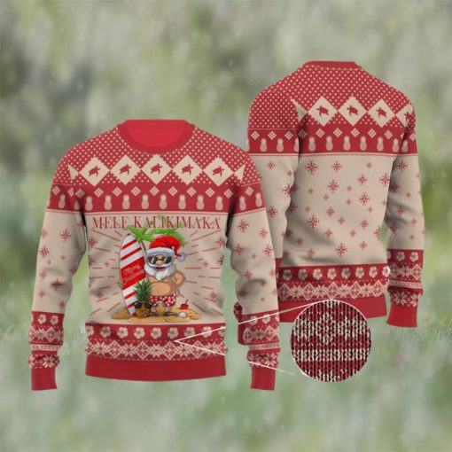 Christmas Aloha Hawaii Mele Kalikimaka Ugly Christmas Sweater,