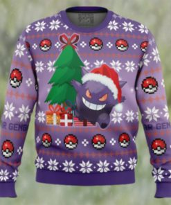 Christmas Gengar Pokemon Ugly Christmas Sweater