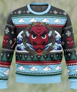 Christmas Sakonji Urokodaki Demon Slayer Ugly Christmas Sweater