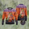 Clemson Tigers Custom Name and Number Ugly Christmas Sweater