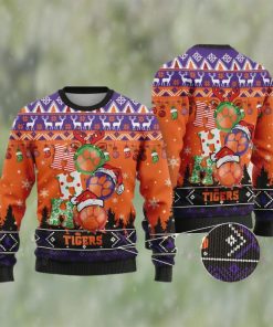 Clemson Tigers Ho Ho Ho Ugly Christmas Sweater