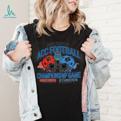 Clemson Vs North Carolina 2022 Subway ACC Football Championship Game Vintage Helmet Shirt