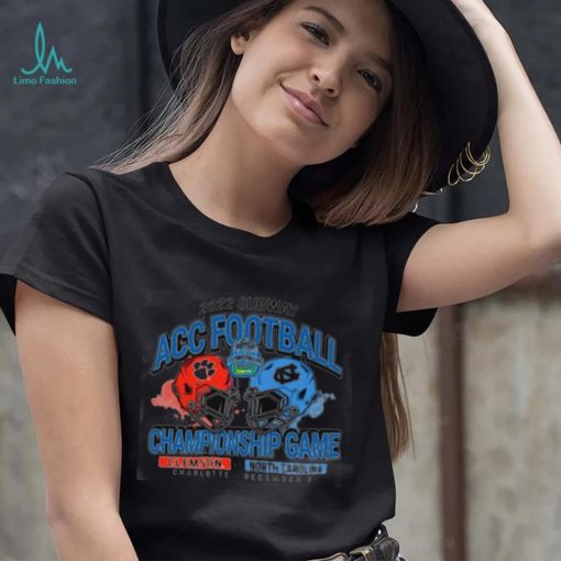 Clemson Vs North Carolina 2022 Subway ACC Football Championship Game Vintage Helmet Shirt
