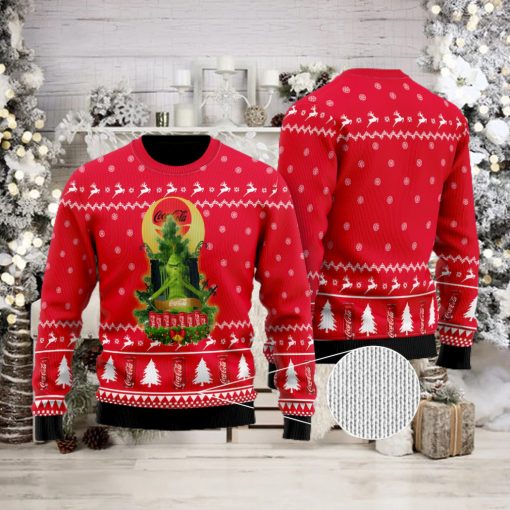 Coca Cola Grinch Snow Ugly Christmas Sweater
