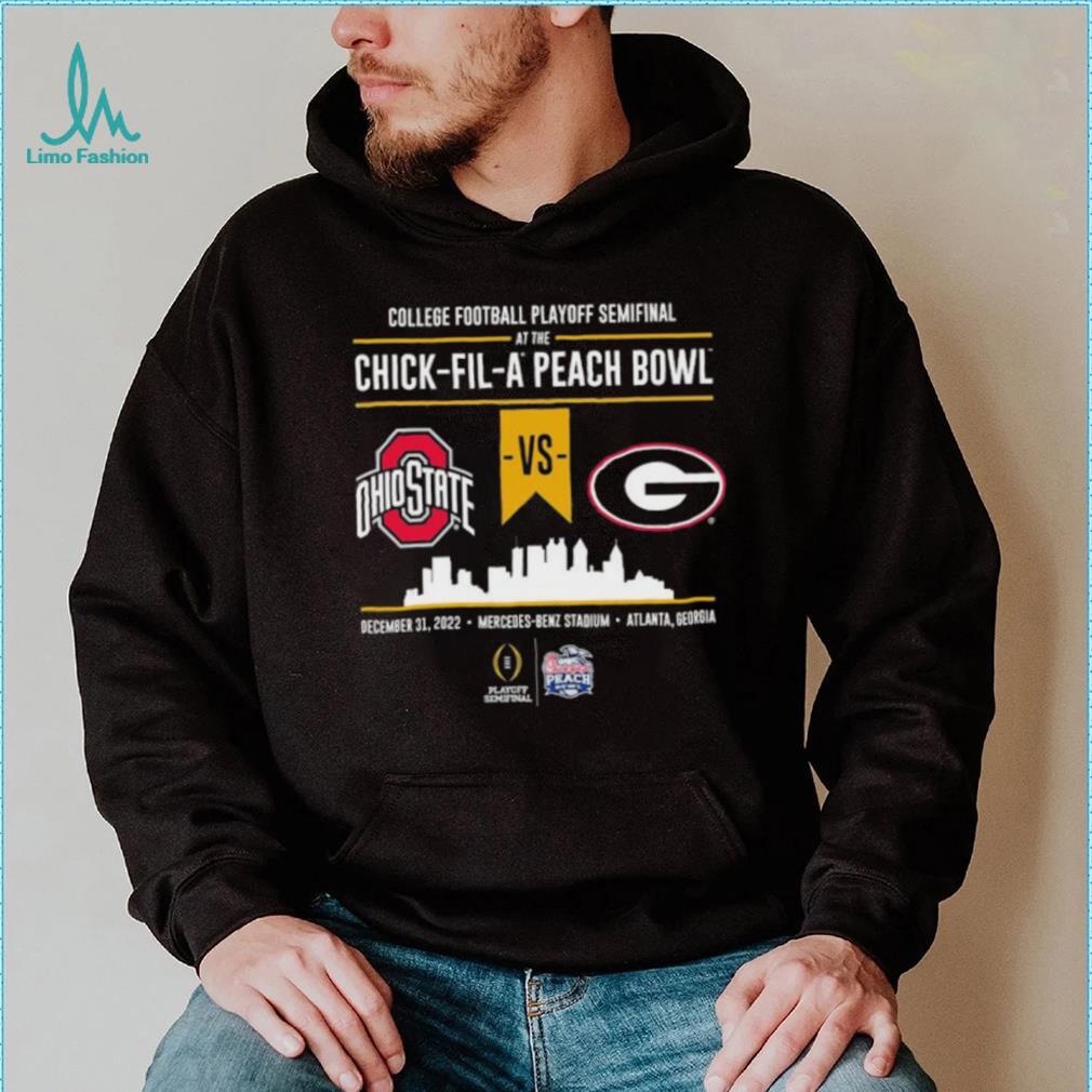 College Football Playoff Peach Bowl Head to Head OSU vs UGA shirt College Football Playoff Peach Bowl Head to Head OSU vs UGA shirt
