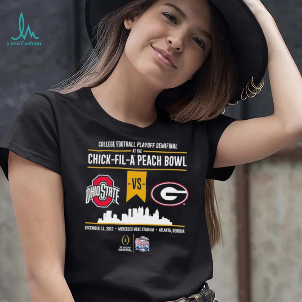 College Football Playoff Peach Bowl Head to Head OSU vs UGA shirt College Football Playoff Peach Bowl Head to Head OSU vs UGA shirt