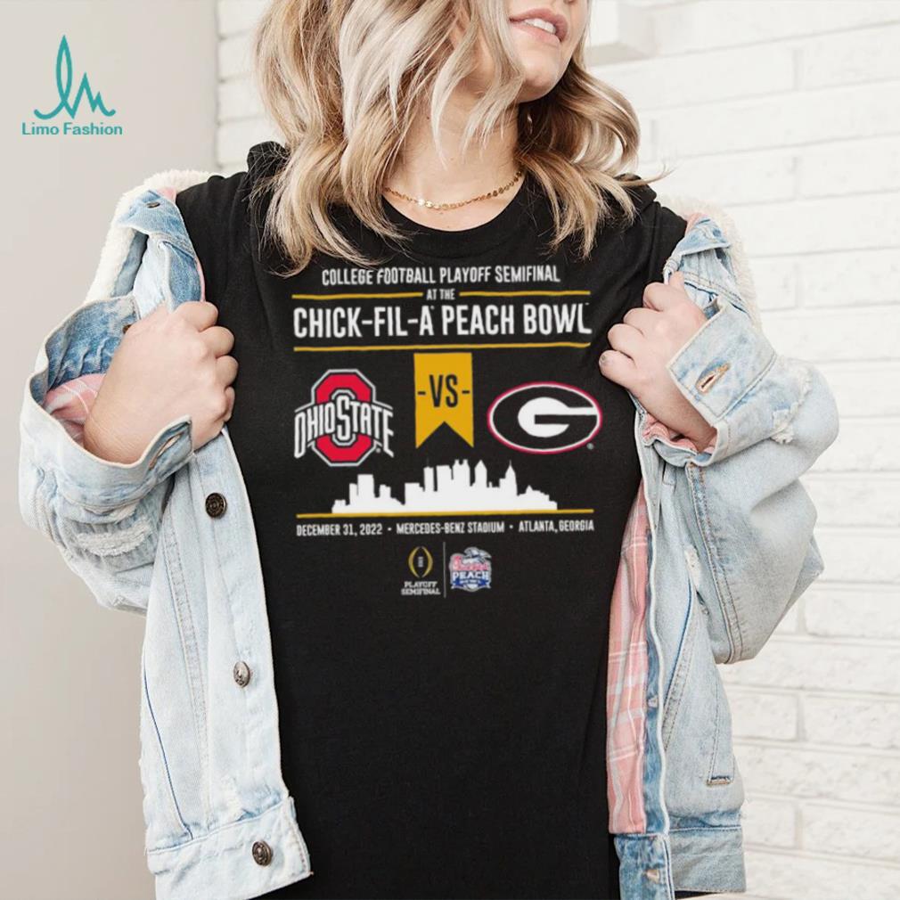 College Football Playoff Peach Bowl Head to Head OSU vs UGA shirt College Football Playoff Peach Bowl Head to Head OSU vs UGA shirt