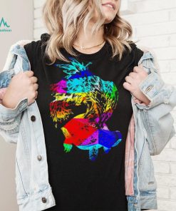 Colorful Turtle Abstract art shirt