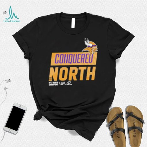 Conquered North Minnesota Vikings NFC North Division Champions Locker Room Shirt
