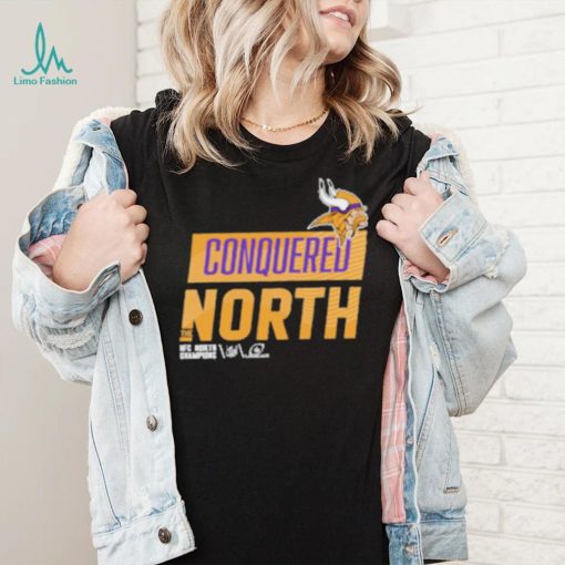 Conquered North Minnesota Vikings NFC North Division Champions Locker Room Shirt
