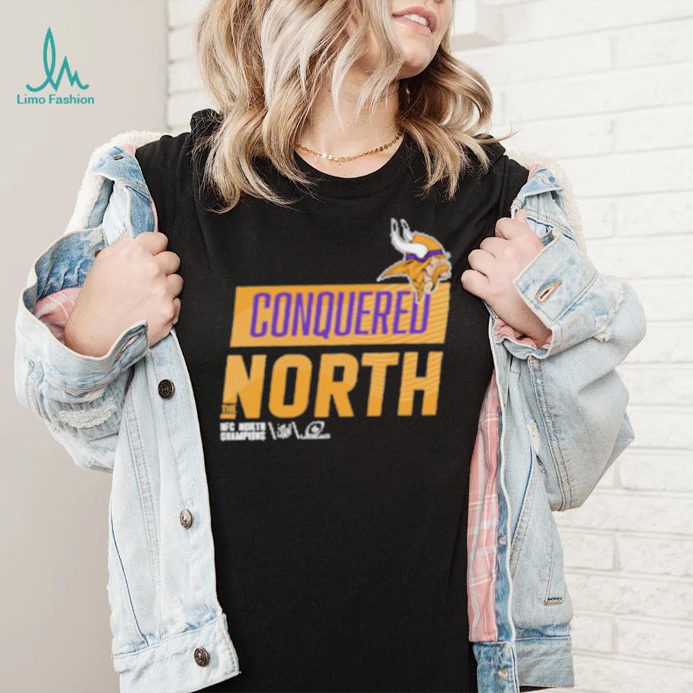 Conquered North Minnesota Vikings NFC North Division Champions Locker Room Shirt Conquered North Minnesota Vikings NFC North Division Champions Locker Room Shirt