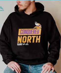 Conquered North Minnesota Vikings NFC North Division Champions Locker Room Shirt