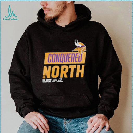 Conquered North Minnesota Vikings NFC North Division Champions Locker Room Shirt