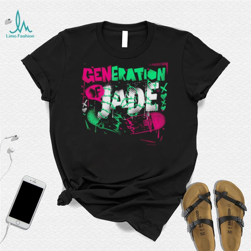 Cora Jade Broken Skateboard Generation of Jade shirt Cora Jade Broken Skateboard Generation of Jade shirt