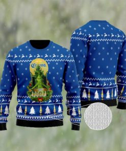 Corona Extra Grinch Snow Ugly Christmas Sweater