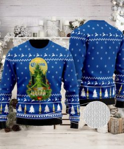 Corona Extra Grinch Snow Ugly Christmas Sweater