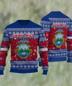 Costa Rica Football Ugly Christmas Sweater