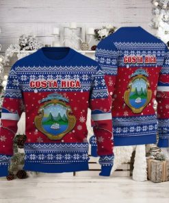 Costa Rica Football Ugly Christmas Sweater