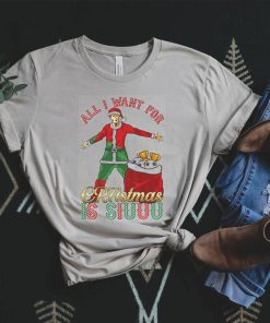 Cristiano Ronaldo All I want for CR7istmas is SIUUU Christmas shirt