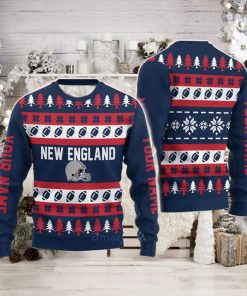 Custom Name New England Christmas Gift Ugly Christmas Sweater