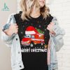 Cute Fire Truck Xmas Tree Funny Firefighter Merry Christmas Shirt