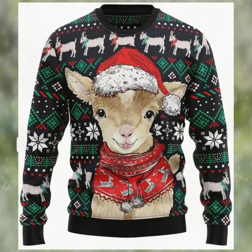 Cute Goat Christmas Graphic Sweater