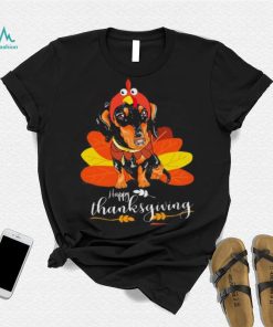 Dachshund Happy thanksgiving shirt