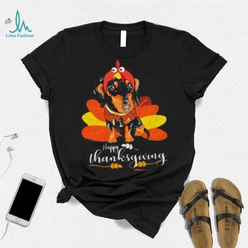 Dachshund Happy thanksgiving shirt