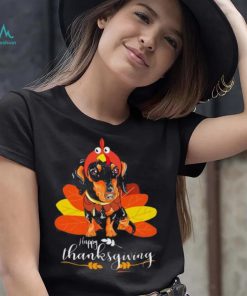 Dachshund Happy thanksgiving shirt