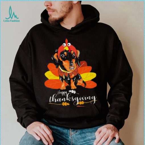 Dachshund Happy thanksgiving shirt