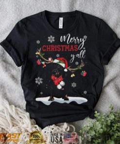 Dachshund Santa Reindeer Merry Christmas Y’all shirt