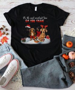 Dachshunds It’s The Most Wonderful Time Of The Year Merry Christmas Gift shirt