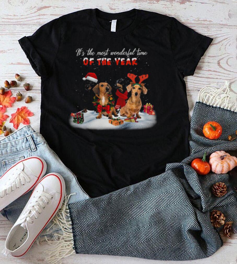 Dachshunds It’s The Most Wonderful Time Of The Year Merry Christmas Gift shirt Dachshunds It’s The Most Wonderful Time Of The Year Merry Christmas Gift shirt